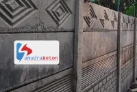Pagar Panel Beton Motif
