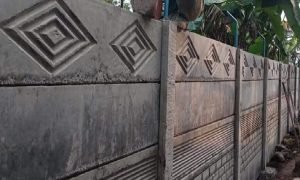 Pagar Panel Beton Motif